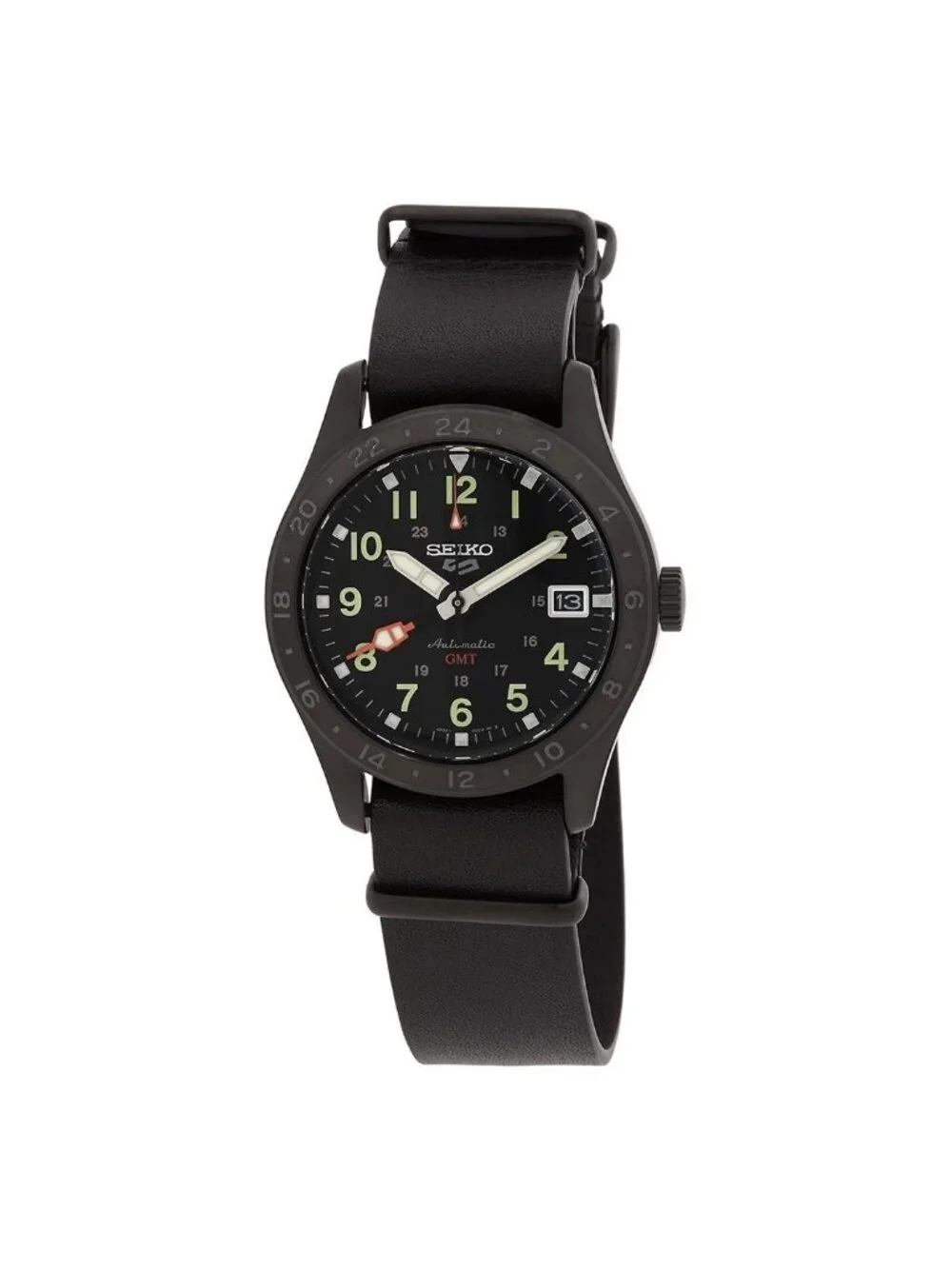 NWT Seiko 5 Sports Automatic Black Dial Men's Watch